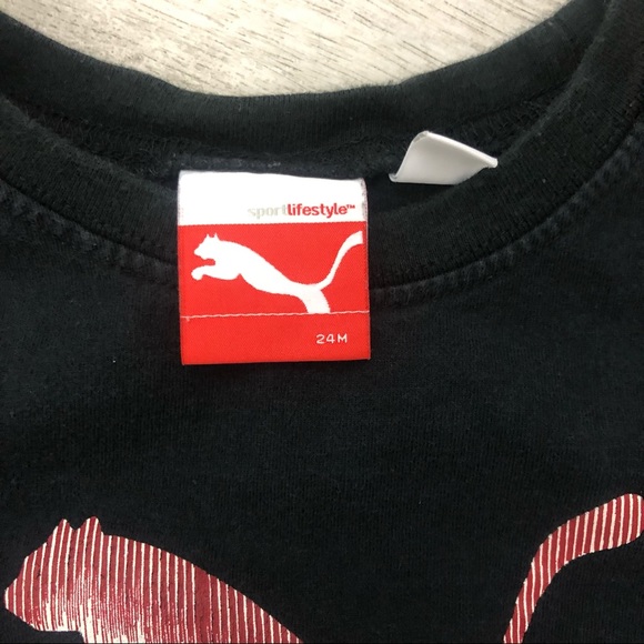 Puma 24m Boys Toddlers Matching Set - Red black and white - Picture 5 of 13